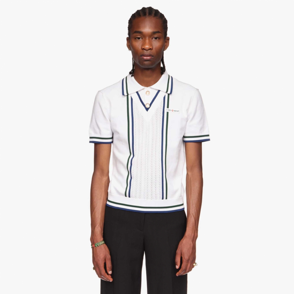 White tennis polo deals