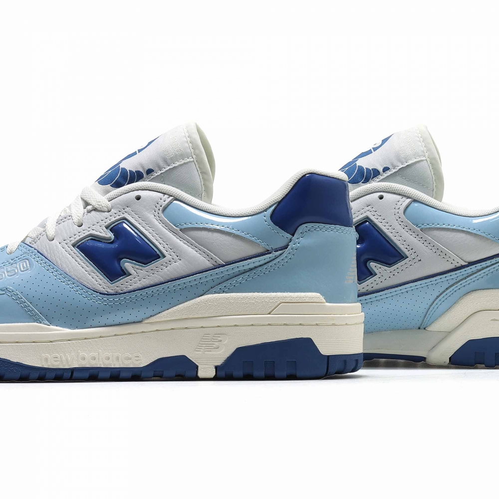 New Balance BB550YKE Chrome Blue Patent Leather BB550YKE