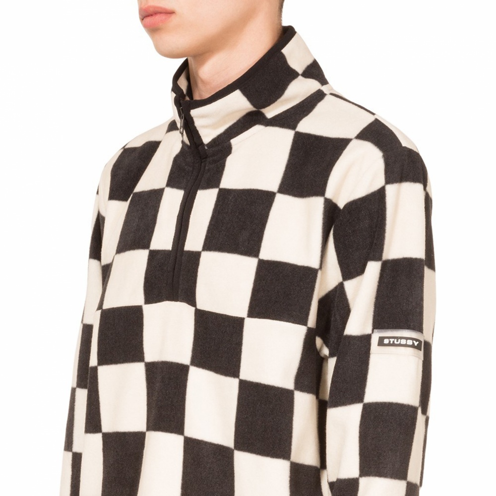 Stussy checkered sales mock neck