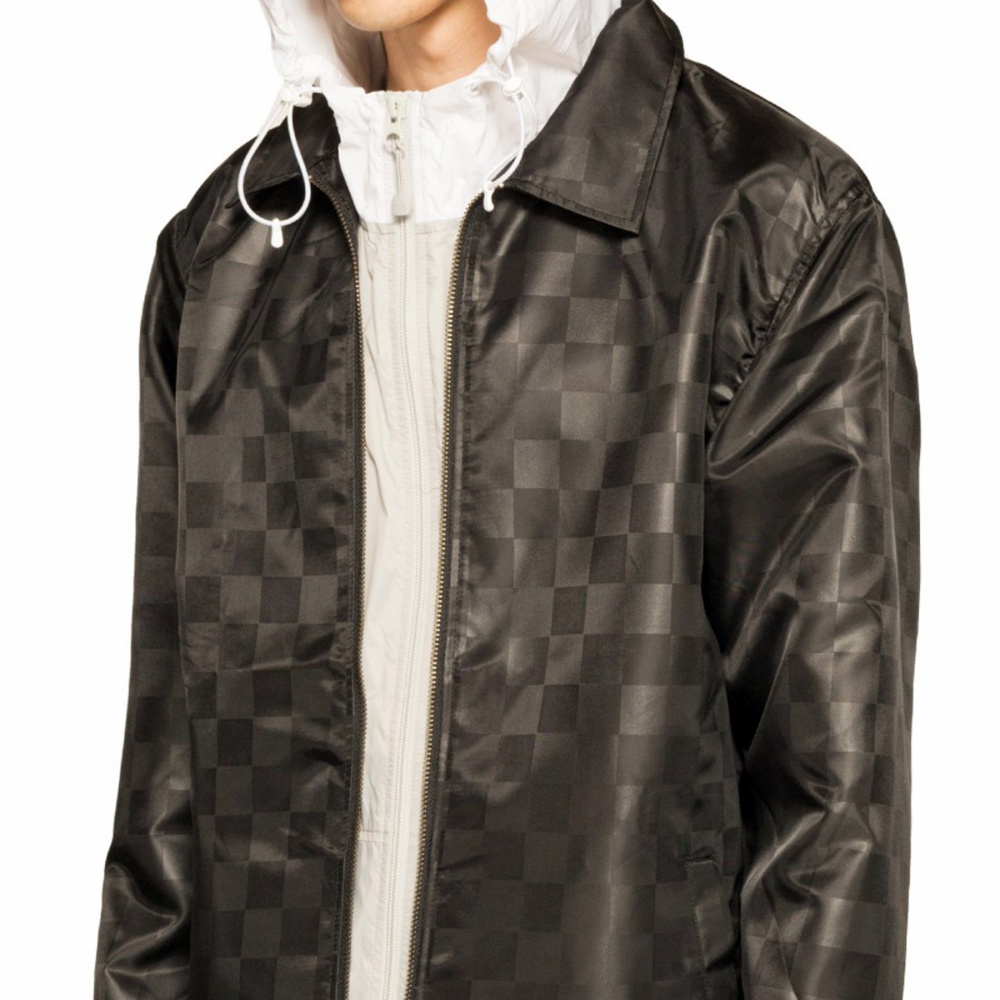 Stussy tonal check new arrivals jacket