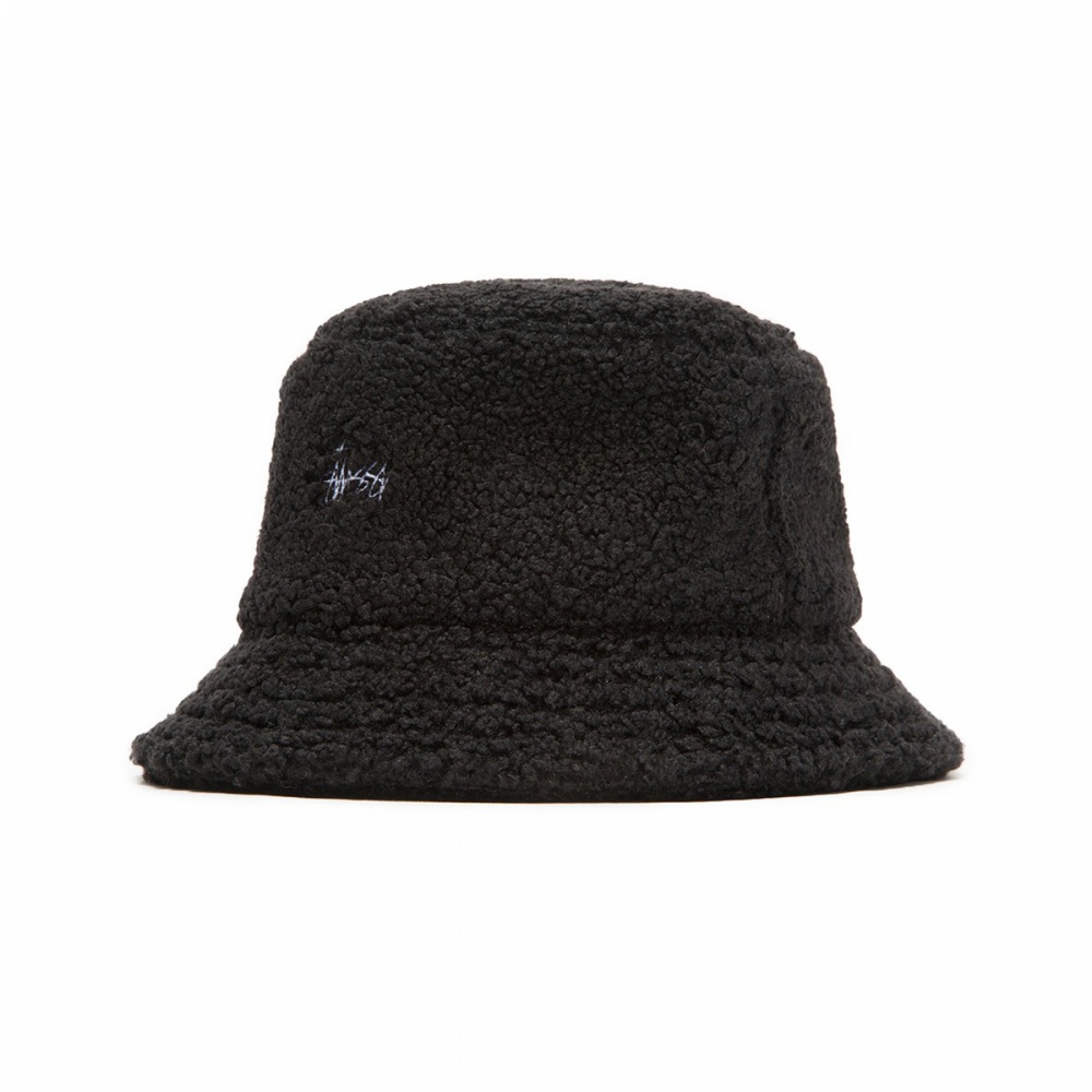 Sherpa fleece bucket hat outlet stussy