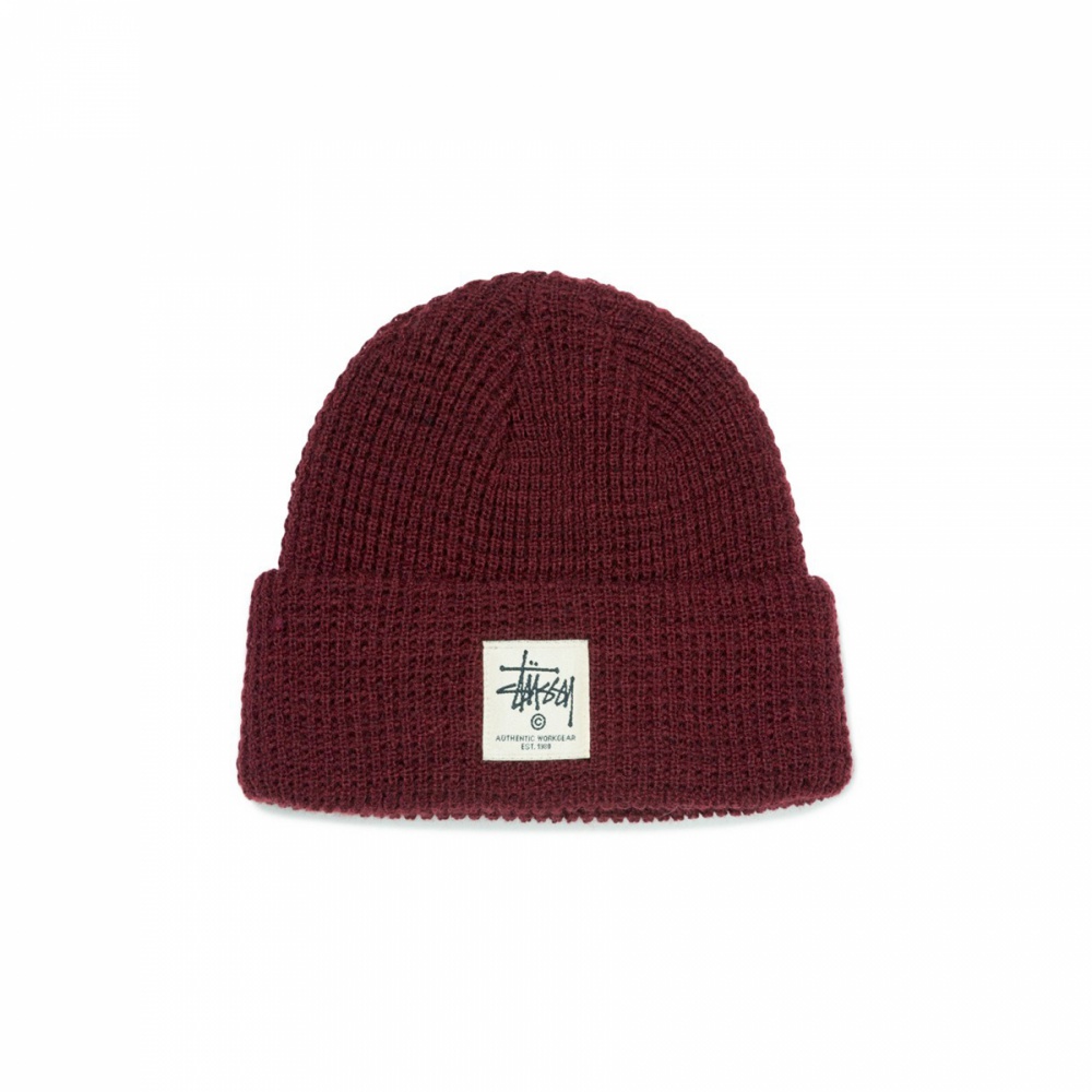 Stussy waffle knit online cuff beanie