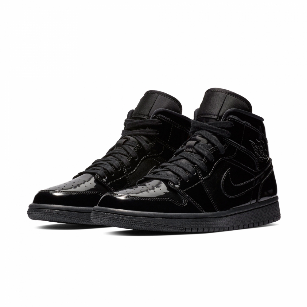 Jordan WMNS Air Jordan 1 Mid Black Patent BQ6472 002 OUTBACK Sylt